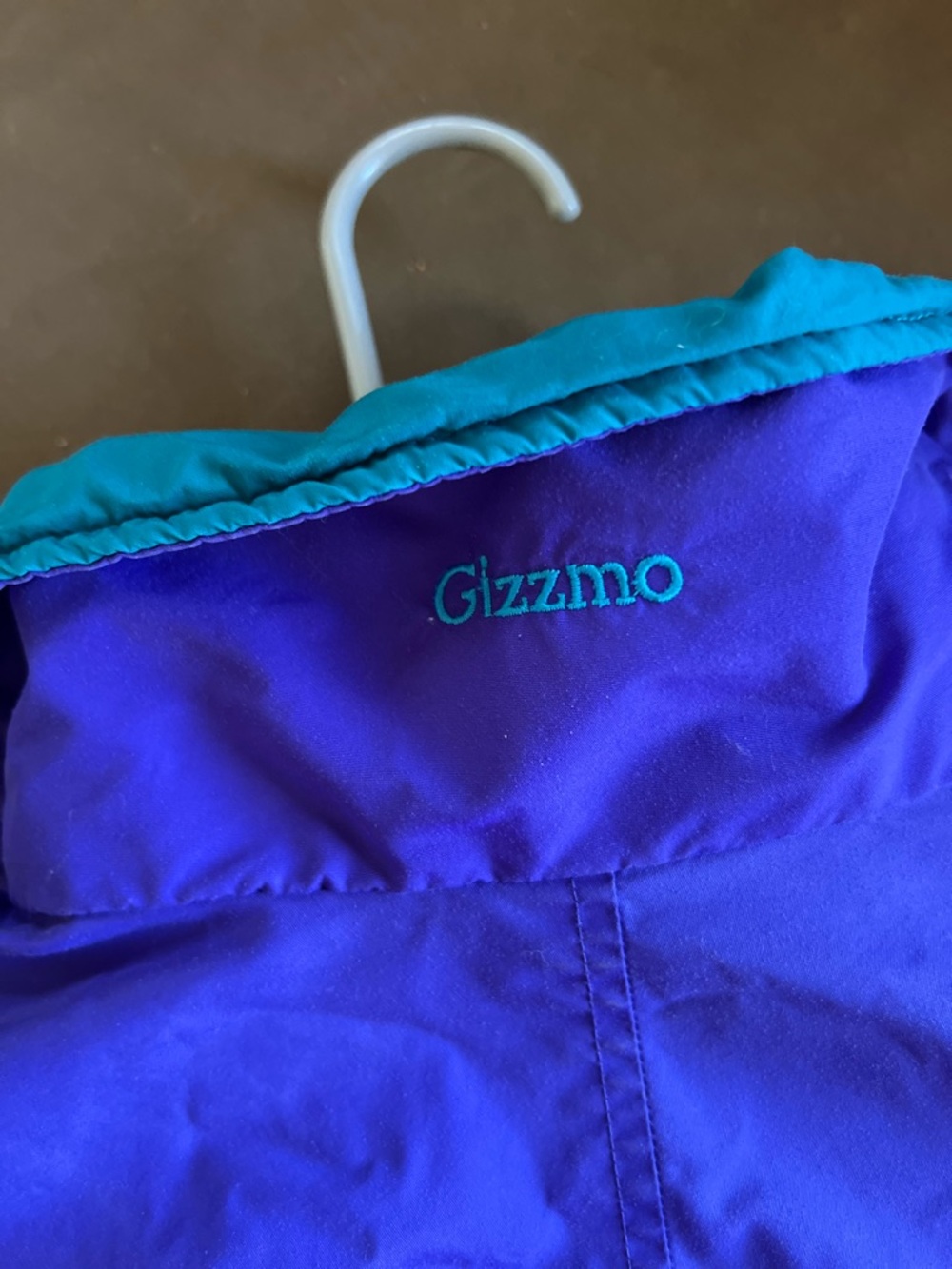 Columbia Vintage 80s Colorblock Windbreaker Jacket in Magenta, Teal & Royal Blue - Picture 6 of 7